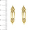 Boucles d'oreilles Boucles d'oreilles pendantes maille panthère en or jaune 18 carats 58 Facettes 28676