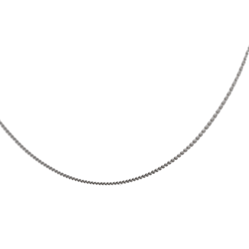 Collier Chaîne - Collier en or blanc 18 carats maille forçat 58 Facettes 2876686CN