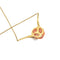 Collier Scavia - Collier maille Rolò en or jaune 18 ct avec corail et diamants 58 Facettes 28810