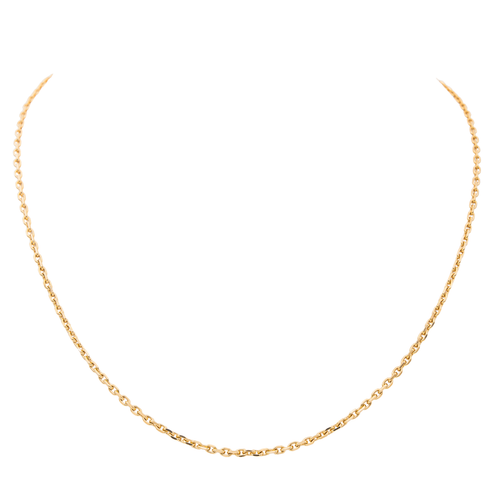 Collier Collier maille forçat en or jaune 18 carats 58 Facettes 2886213CN