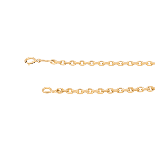 Collier Collier maille forçat en or jaune 18 carats 58 Facettes 2886213CN