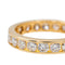 Bague 54 Alliance - Bague tour complet en or jaune 18 carats et diamants 58 Facettes 2899056CN