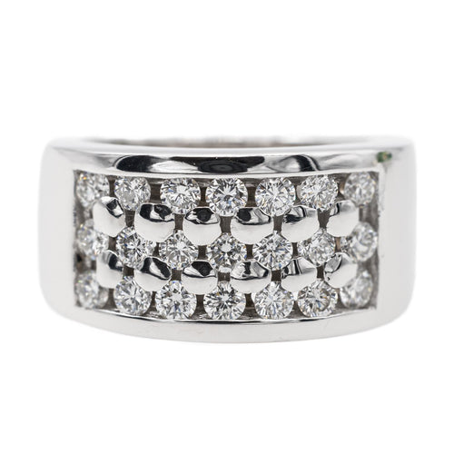 Bague 52.5 Bague cocktail en or blanc 18 carats et diamants 58 Facettes 2905205CN