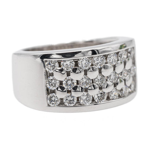 Bague 52.5 Bague cocktail en or blanc 18 carats et diamants 58 Facettes 2905205CN