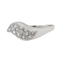 Bague 52 Bague pavée de diamants en or blanc 18 carats 58 Facettes 2905285CN