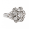 Bague 51 Bague en or blanc 18 carats sertie de diamants taille brillant 58 Facettes 2905286CN