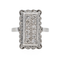 Bague 51 Bague en or blanc 18 carats pavée de diamants 58 Facettes 2905287CN
