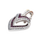 Pendentif Pendentif en or blanc 18 carats avec rubis et diamants 58 Facettes 2905353CN
