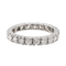 Bague 56 Alliance - Bague tour complet en platine 950 et diamants 58 Facettes 2905385CN