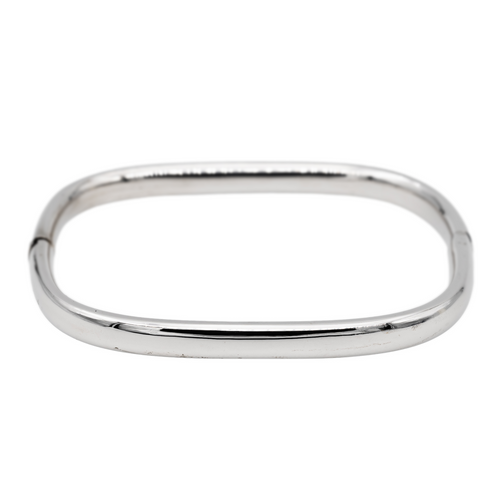 Bracelet Bracelet jonc carré ouvrant en or blanc 18 carats 58 Facettes 2909070CN