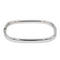 Bracelet Bracelet jonc carré ouvrant en or blanc 18 carats 58 Facettes 2909070CN