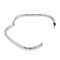 Bracelet Bracelet jonc carré ouvrant en or blanc 18 carats 58 Facettes 2909070CN