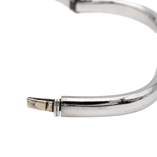 Bracelet Bracelet jonc carré ouvrant en or blanc 18 carats 58 Facettes 2909070CN