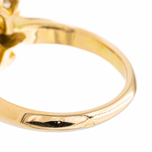 Bague 49 Bague marquise sertie de saphirs et diamants en or jaune 18 carats 58 Facettes 2909881CN