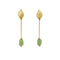 Boucles d'oreilles Boucles d'oreilles pendantes en or jaune 18 kt au quartz aventurine 58 Facettes 29101