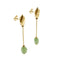 Boucles d'oreilles Boucles d'oreilles pendantes en or jaune 18 kt au quartz aventurine 58 Facettes 29101