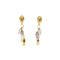 Boucles d'oreilles Boucles d'oreilles pendantes en or 18 carats avec quartz rose et améthyste 58 Facettes 29106
