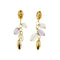 Boucles d'oreilles Boucles d'oreilles pendantes en or 18 carats avec quartz rose et améthyste 58 Facettes 29106