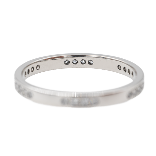 Bague 56 Alliance - Bague en or blanc 18 carats et diamants 58 Facettes 2916941CN