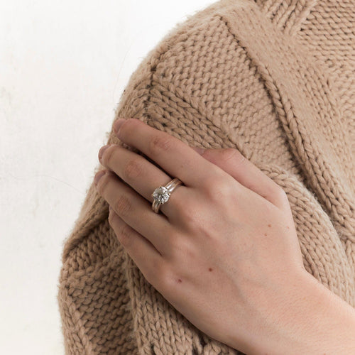 Bague 53 Bague Solitaire Diamant 2.20ct 58 Facettes DV0458-2