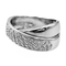 Bague 53 Bague en or blanc 18 carats pavée de diamants 58 Facettes 2940432CN