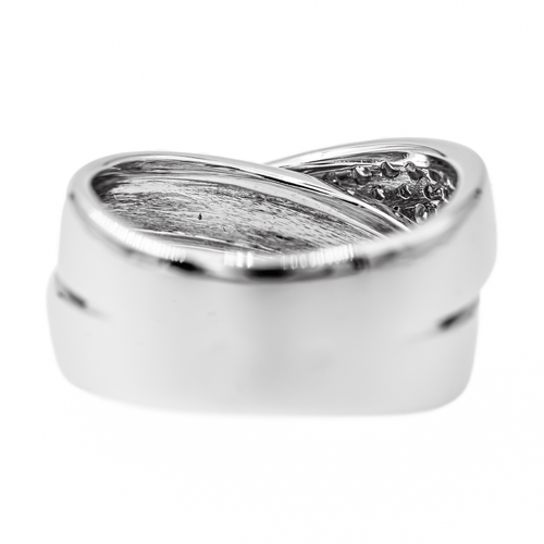 Bague 53 Bague en or blanc 18 carats pavée de diamants 58 Facettes 2940432CN