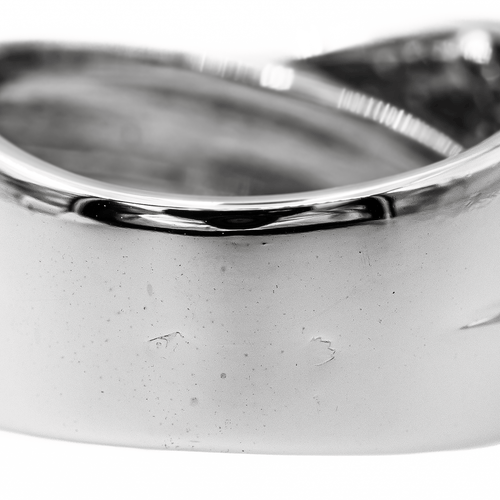 Bague 53 Bague en or blanc 18 carats pavée de diamants 58 Facettes 2940432CN