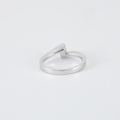 Bague 50 Bague solitaire or gris 58 Facettes DV0198-1