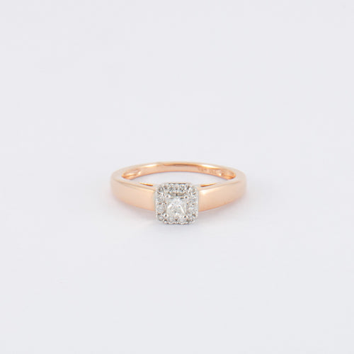 Bague 52 Bague Solitaire Or rose Diamants 58 Facettes DV0159-1