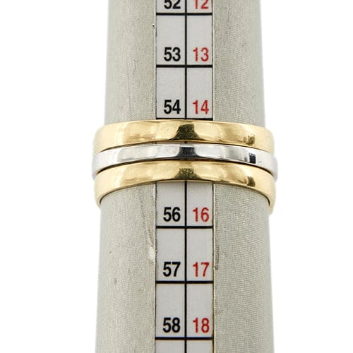 Bague Fiume - Tris de bagues rivière en or 18 ct avec diamants, rubis et saphirs 58 Facettes 29582