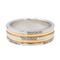 Bague 59 Bague en or jaune et or blanc 18 carats sertie de diamants 58 Facettes 2958340CN