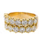 Bague 54 Bague cocktail en or jaune 18 carats et diamants 58 Facettes 2958631CN