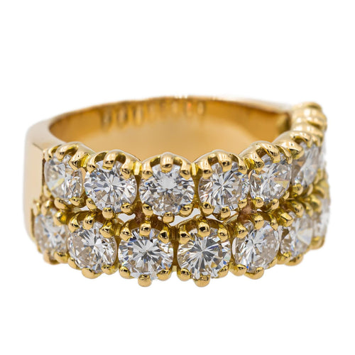 Bague 54 Bague cocktail en or jaune 18 carats et diamants 58 Facettes 2958631CN
