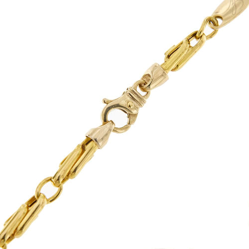 Collier Collier homme - Mailles alternées en or jaune et or blanc 18 carats 58 Facettes 29660