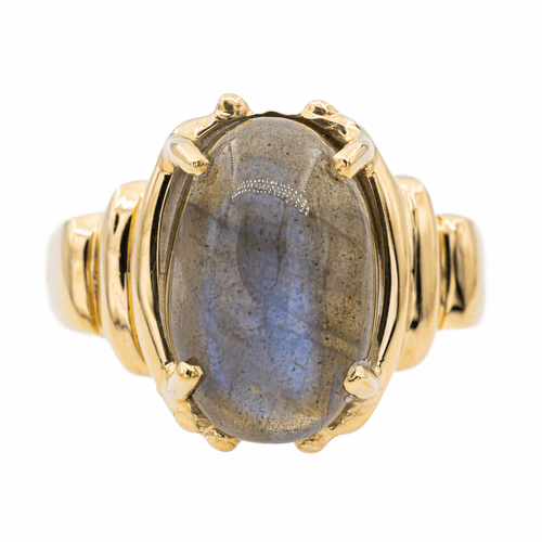 Bague 62.5 Bague en or jaune 18 carats sertie d’une labradorite 58 Facettes 2975747CN
