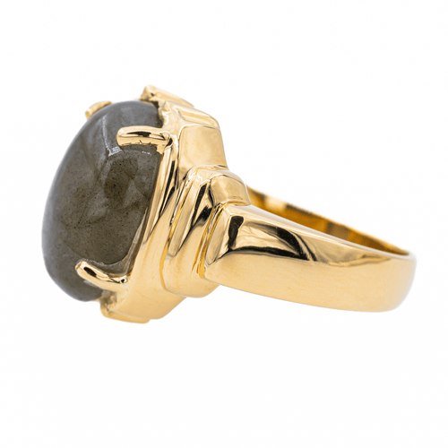 Bague 62.5 Bague en or jaune 18 carats sertie d’une labradorite 58 Facettes 2975747CN
