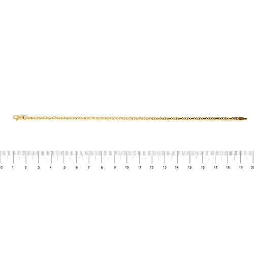 Bracelet Bracelet homme maille œil de tigre en or jaune 18 ct 58 Facettes 29875