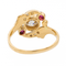 Bague 52 Bague en or jaune 18 carats, diamants et rubis 58 Facettes 2991731CN