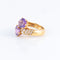 Bague 49.5 Bague Toi & Moi, Améthystes & Diamants 58 Facettes DV0032-19