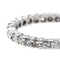 Bague 58.5 Bague alliance tour complet en or blanc 18 carats et diamants 58 Facettes 2998998CN