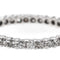 Bague 58.5 Bague alliance tour complet en or blanc 18 carats et diamants 58 Facettes 2998998CN