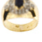 Bague 58 Bague bandeau en or jaune 18 ct avec saphir et diamants 58 Facettes 29997