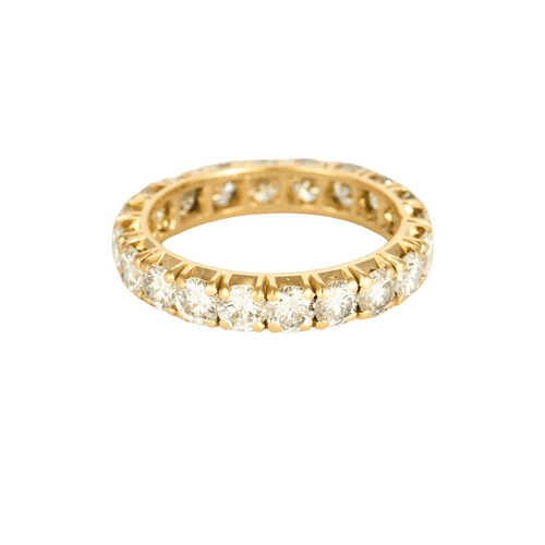 Bague 59 Bague alliance américaine en or blanc 18k et diamants 58 Facettes BO/250001 NSS