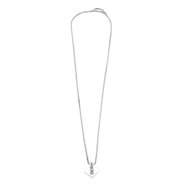 Collier Coeur Blanc collier or blanc diamant 58 Facettes LP914-LP915