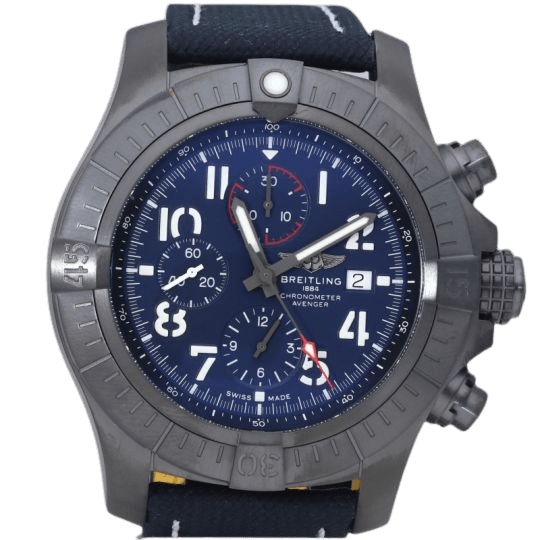 Montre Breitling Montre Super Avenger Chronograph 48 Night Mission 58 Facettes MT40278