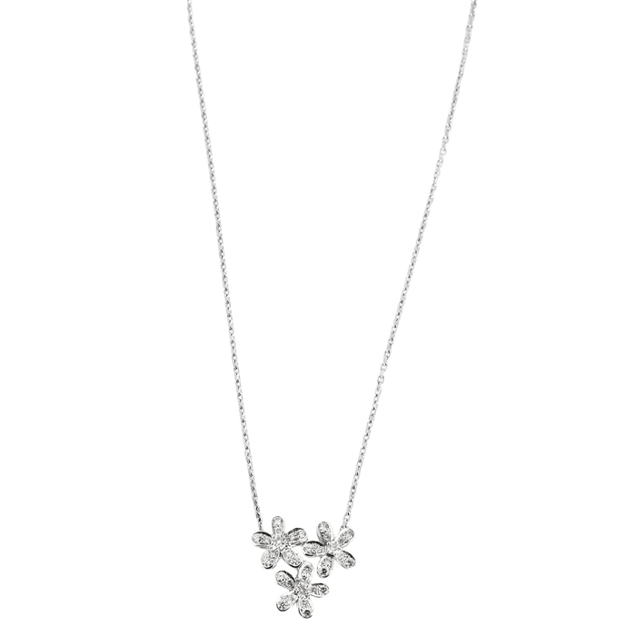 Collier VAN CLEEF & ARPELS - SOCRATE - Or blanc et diamants 58 Facettes DV0770-8