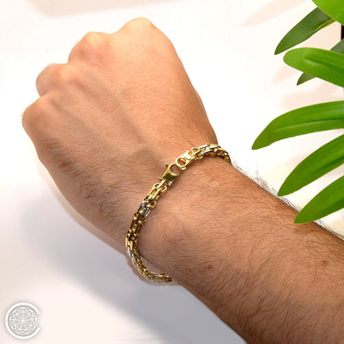 Two-tone bracelet in 18k gold 58 Facettes 47297296