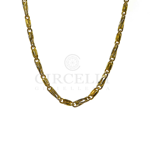 Necklace Two-tone 18k gold necklace 60 cm 58 Facettes 93481847