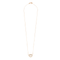 Collier Collier cœur or rose et diamants 58 Facettes