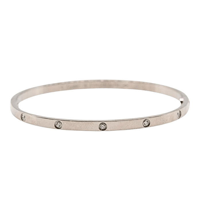 Bracelet Cartier - Bracelet LOVE or blanc 10 diamants 58 Facettes D364157